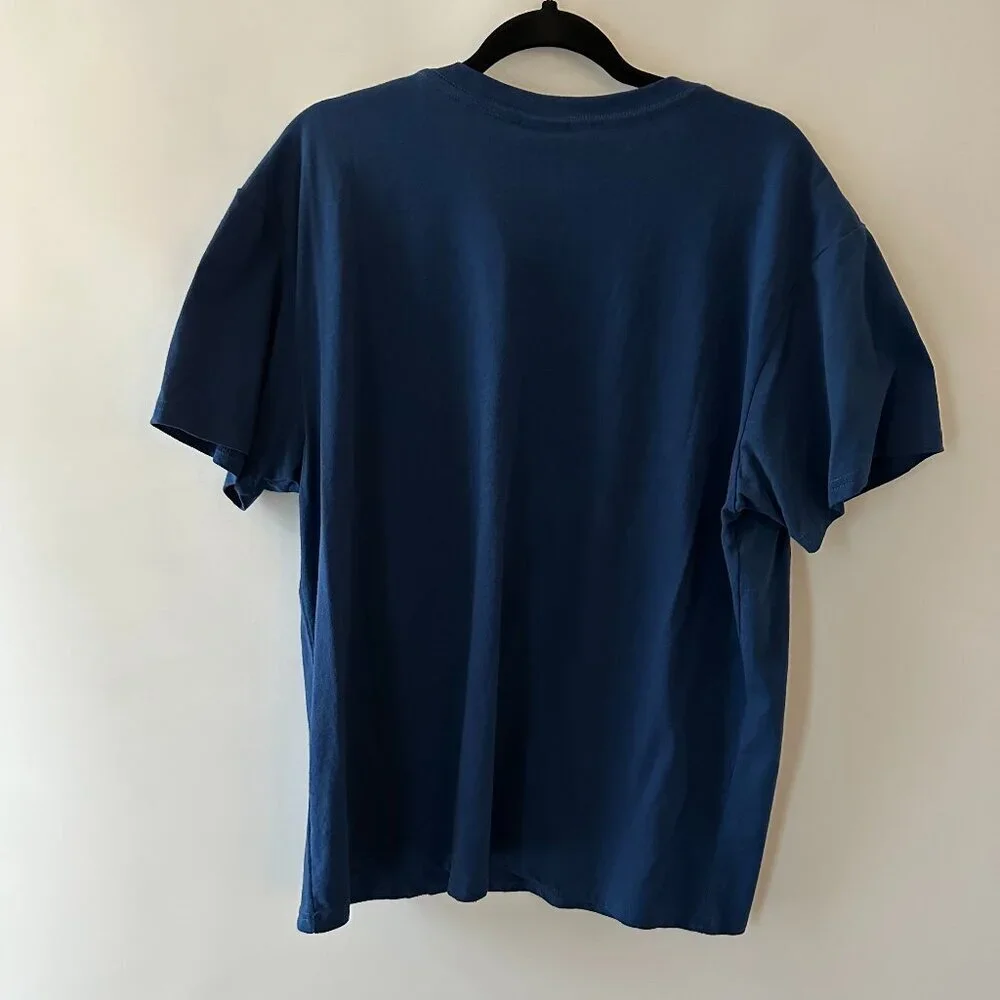 Batman DC Comics Embroidered Logos Blue XXL Men's Tee Shirt - Picture 5 of 6